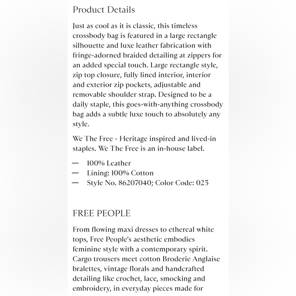 ▪️NWT Free People Dixon Crossbody in Desert Taupe - Picture 11 of 12